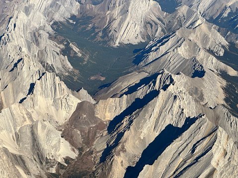 This is an areal view of a marmor mine in Carrara, Tuskany/Italy.