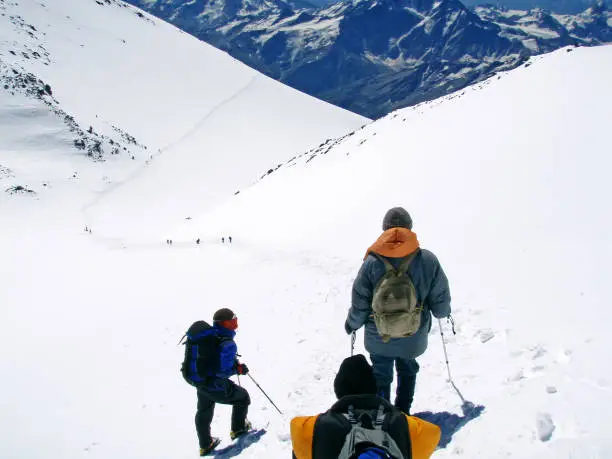 climbing the Elbrus