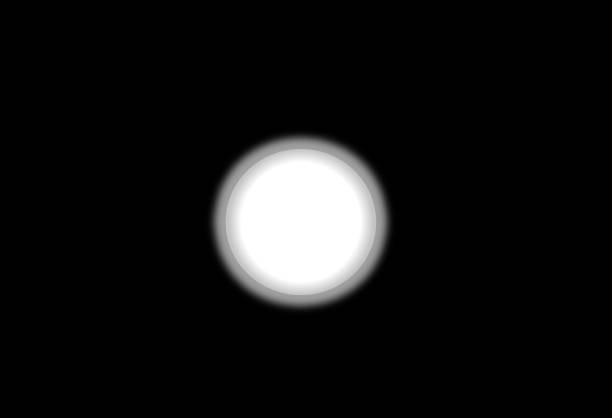 A Circle Like A Full Moon Glowing At Night