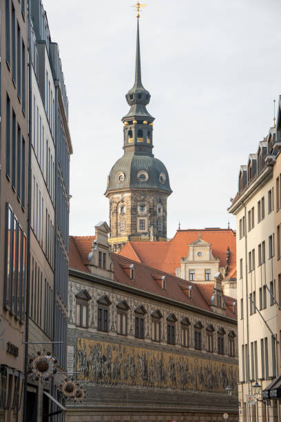 istock Wall panel The world`s largest wall panel `Procession of princes` of 25 thousand porcelain tiles. Dresden Germany 1452870386