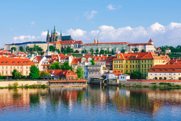 Mala strana Lesser town Prague city by in the morning Czech Republic Mala strana Lesser town Prague city by in the morning Czech Republic hradcany castle stock pictures, royalty-free photos & images