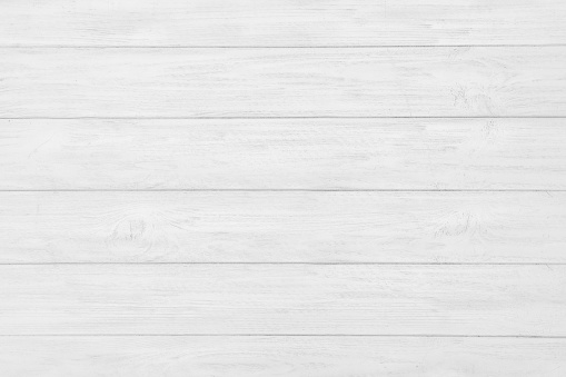 Texture of white wooden surface as background, top view