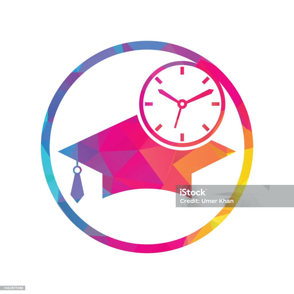 Time Study Symbols Study Time Vector Logo Design Stock Illustration - Download Image Now ...