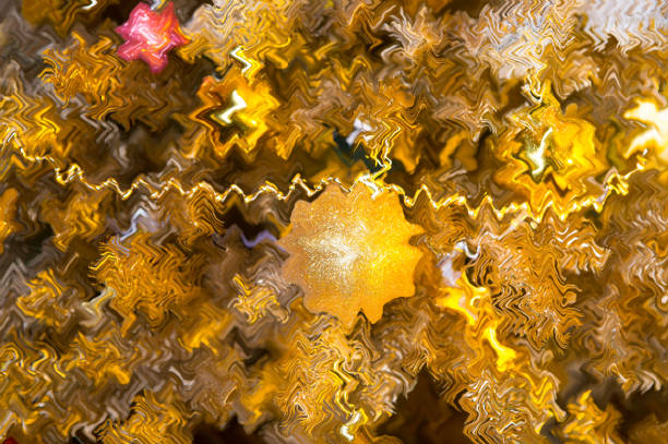 Multicolored Glittering Bokeh Background