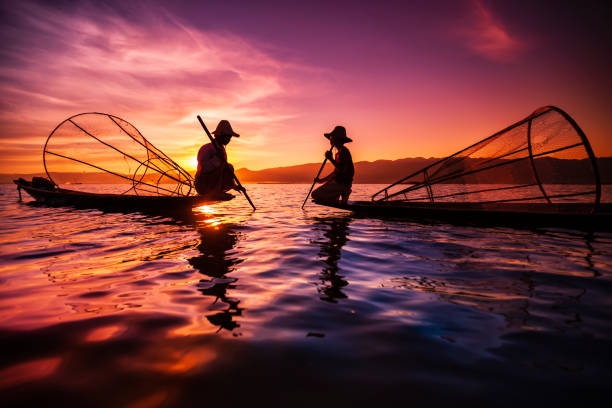 istock Fishermen on Inle Lake, Myanmar 1452888433
