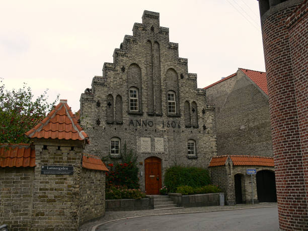 Building of the Aalborg monastery stock photo