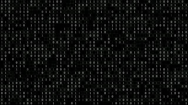 binary code abstract animation video