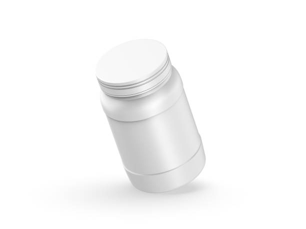 istock Protein supplement jar mockup for mockup and branding, 3d illustration 1452899589