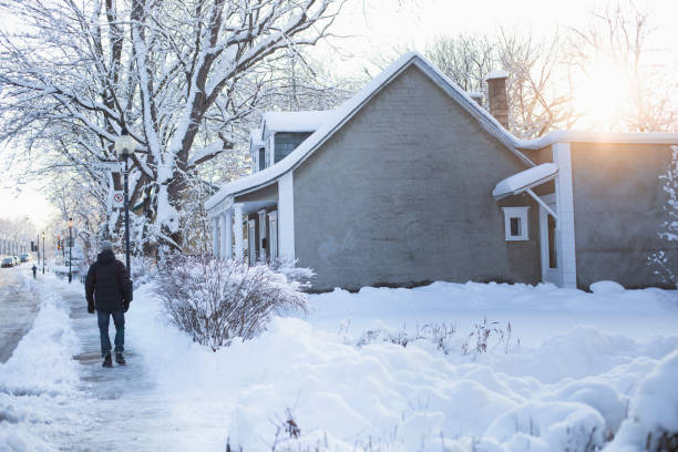 istock Winter scene in the city 1452900259