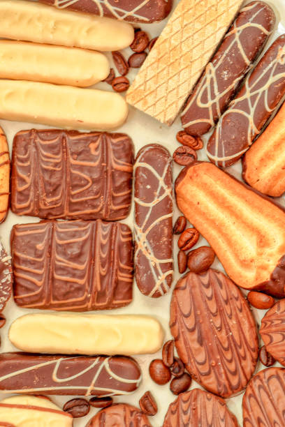 istock Close up of delicious bisquits and chocolate 1452902171