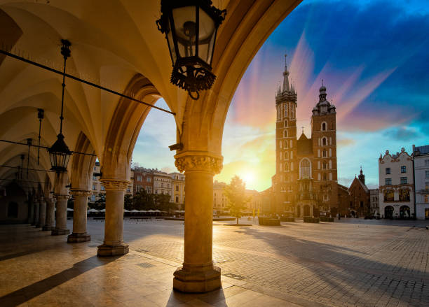 istock Old Town and Royal Castle in Krakow. 1452904818