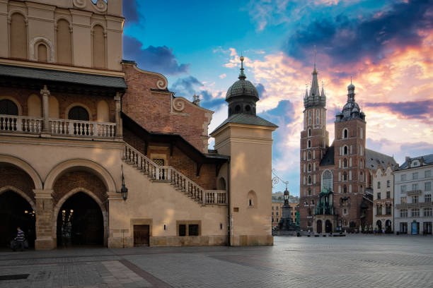 istock Old Town and Royal Castle in Krakow. 1452904836