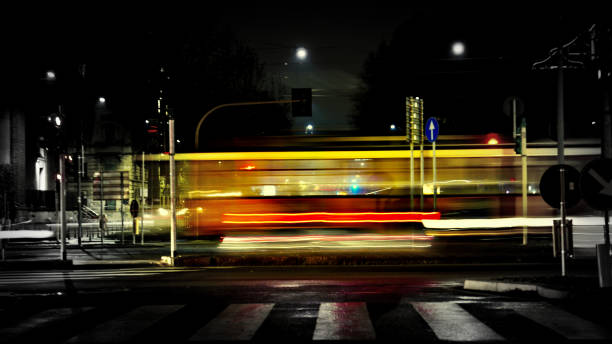 istock A tram in Milan, by night 1452905095
