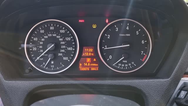 Interior dashboard lights speedometer fuel lights