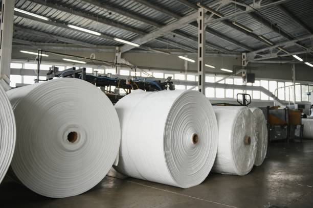 istock roll of white fabric for cutting 1452908428