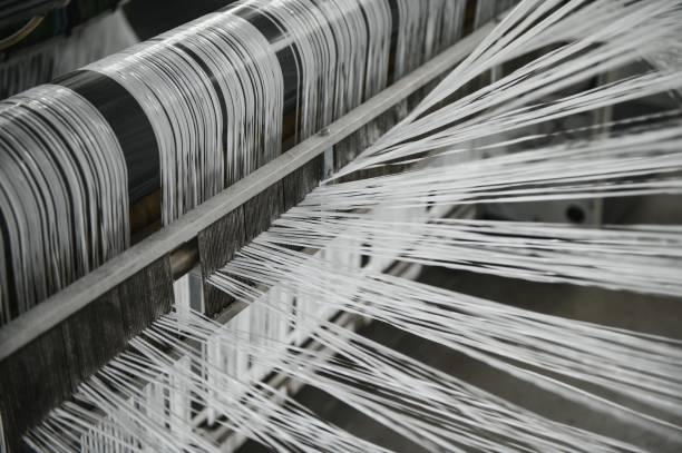 istock Closeup of thread for the Textile industry,Weaving and warping 1452909731