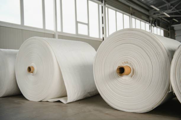 istock roll of white fabric for cutting 1452909828