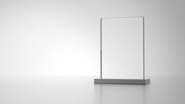 istock Glass award with metal base isolated on gray background. 1452913834
