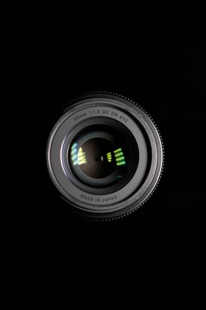 istock Vertical shot of the camera lens 1452913850
