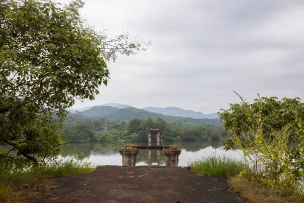 Photo of The Broken Borim Bridge build by Portuguese.