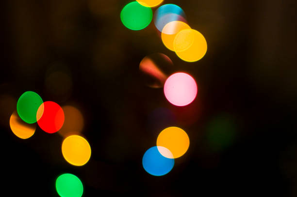 istock Defocused colorful lights in the street. 1452919717