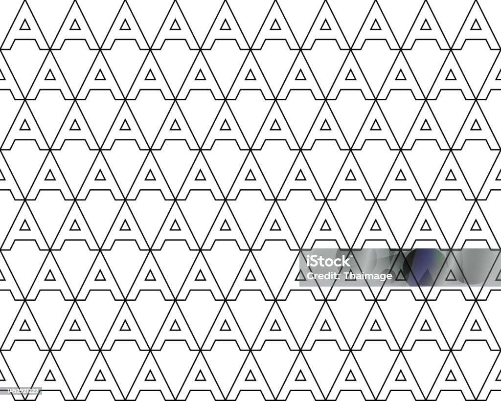 Letter A Pattern A Alphabet Letter Seamless Pattern Background Vector Stock Illustration ...