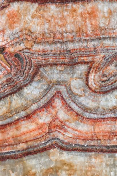 istock Texture of a Layered natural rock with patterns 1452923724