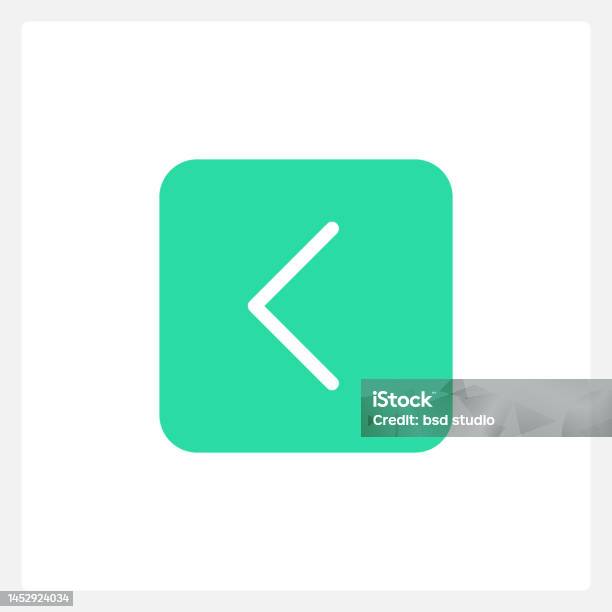 Arrow Left Element Active Left Arrow Button Ui Element Template Stock Illustration ...