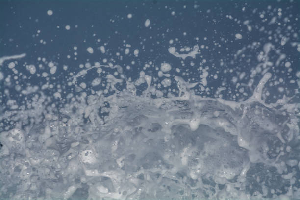 istock Splashing sea water with foam, bubbles, beautiful 1452928522
