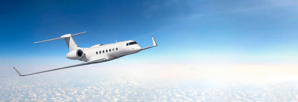 istock A business plane flying at high altitude above the clouds 1452930394