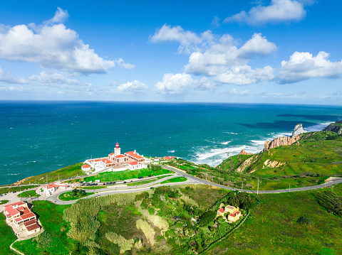 Lighthouse at Cabo da Roca in Portugal. the westernmost point of Europe