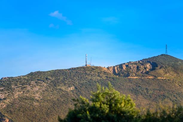 istock Mobile phone base station on the mountain 1452935318