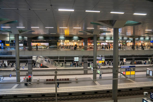Berlin, Germany. November 24,  2022. The Cube at the Hauptbahnhof in Berlin the train station