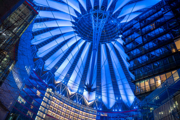 Sony Center in pink