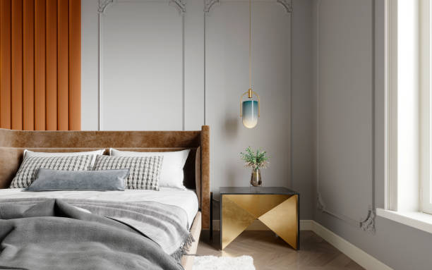 istock 3d render of luxury hotel room 1452941719