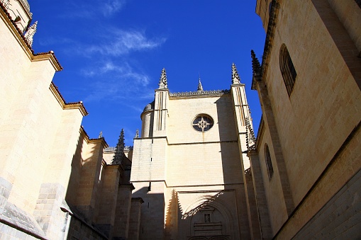 Photograph of the cathedral of Segovia, Spain