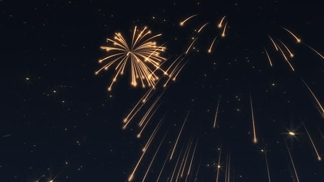 New Year Celebration Fireworks Background