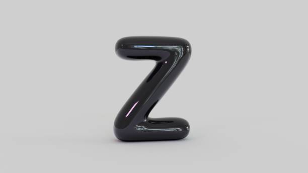 中央揃えの文字 z – 3d イラストのストック画像 - alphabet letter z three dimensional shape typescript ストックフォトと画像