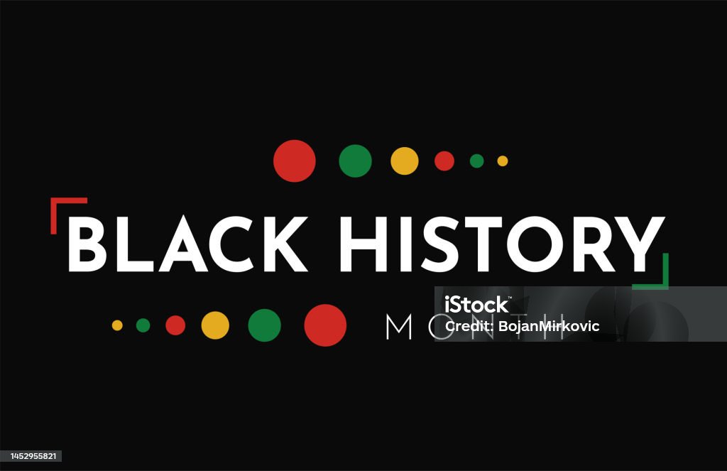 Карта Месяца Черной Истории, фон. Вектор - Векторная графика Black History Month роялти-фри