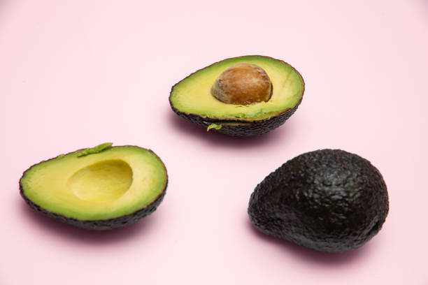istock Top view of avocado cut in half 1452979929