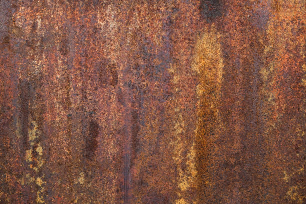 istock Dark light red rusty metal plate. Grunge texture. Rusty metal background. Rusty texture. Rust. 1452986519