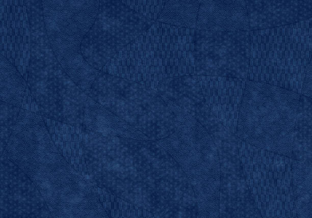 istock Navy background of Japanese paper 1452992138