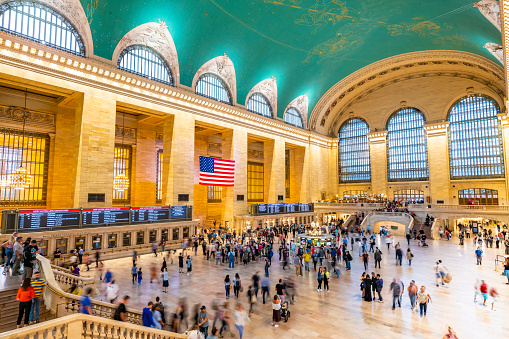 Grand Central train station in New York City, USA. Photographed on