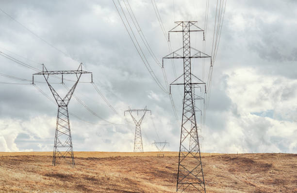 istock High Voltage Towers in the Prairie 1453006661