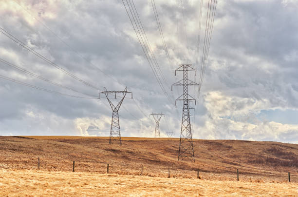 istock High Voltage Towers in the Prairie 1453006678
