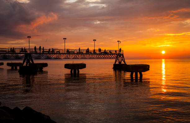 istock Edgewater Beach Park Sunset Cleveland OH 1453009584