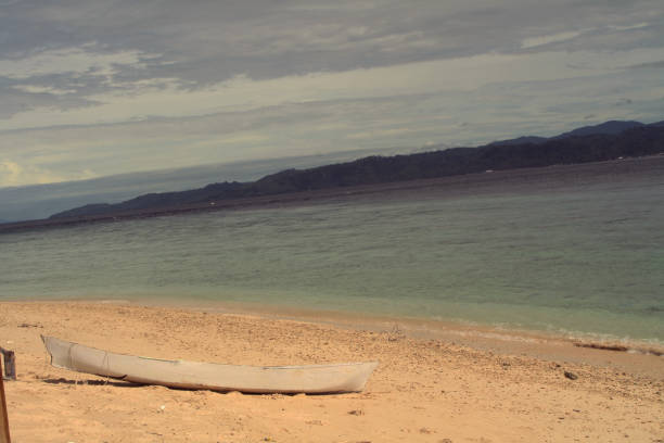 istock beautiful boat on the beach 1453013137