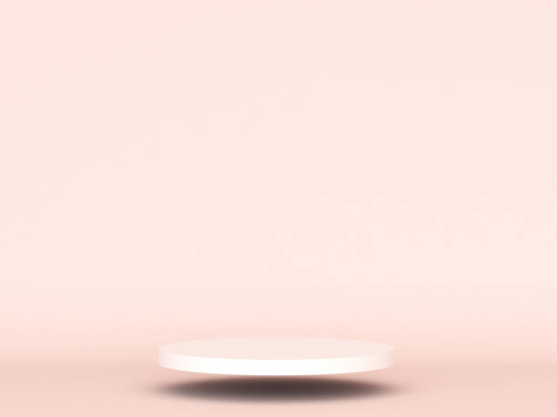 istock Valentine's Day podium abstract. scene with Valentine's object and pink background, 1453022921