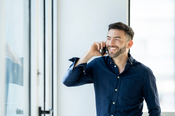 istock A young man takes a break at the office 1453022977