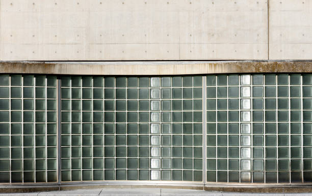 Close up of doors of modern glass building, Berlin central  - Kapelle Ufer - Futurium Museum